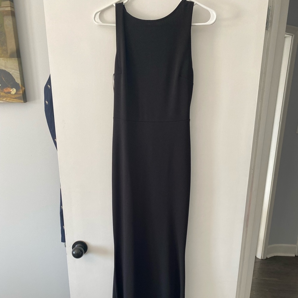 Honey- Black floor length dress